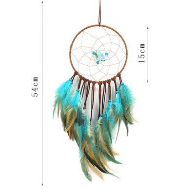 

Blue Green Gemstone Dream Catcher Indian Hanging Decor Dreamcatcher For Kid Bedroom Home Gift NEW