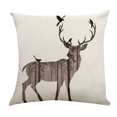 

〖Follure〗Deer Sofa Bed Home Decor Pillow Case Cushion Cover