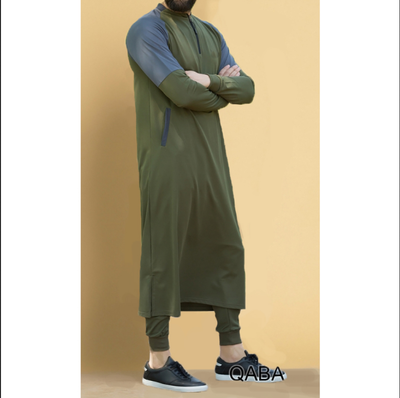 

Mens Thawb Middle East Muslim Arab Robe Islamic Dress Kaftan Dubai Maxi Thobe