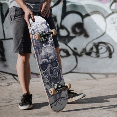 

Toponeto Thickened Matte Non-slip Wear Resistant Skateboard Stickers Laptop Luggage Decal
