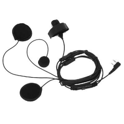 

2Pin PTT Motorcycle Helmet Headset Intercom Earphone Headphones with Microphone for Motorola Two Way Radio Walkie Talkie Two Pin