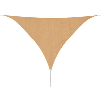 

Sunshade Sail HDPE Triangular 164x164x164 Beige