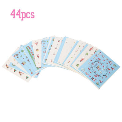 

Greensen 44pcs Christmas Styles Nail Art Transfer Stickers Manicure Decorations