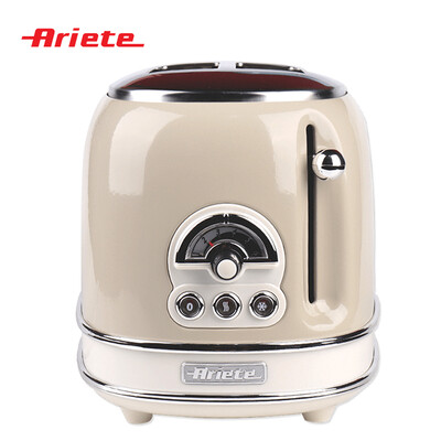 

Ariete Toaster Household Commercial Toaster Breakfast Toast Sandwich Machine 2 Pieces Bake Widening Roasting 155 Retro Beige