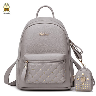 

North backpack backpack womens backpack academic bag two-piece travel bag diamond rivet bag