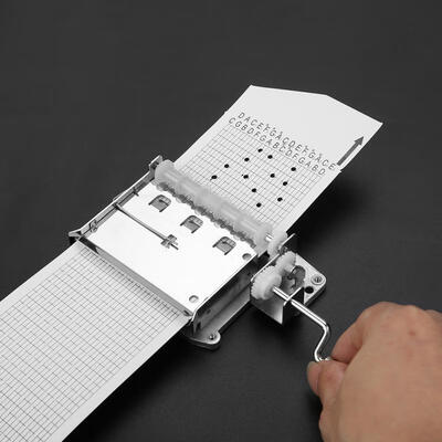 

Greensen DIY 30 Note Tape Hand Crank Music Box Movement Hole Puncher 20 Papar Tapes