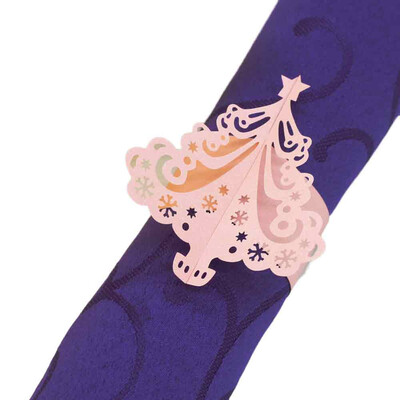 

Tailored 50PC Christmas Napkin Rings Serviette Holder Wedding Banquet Dinner Decorate