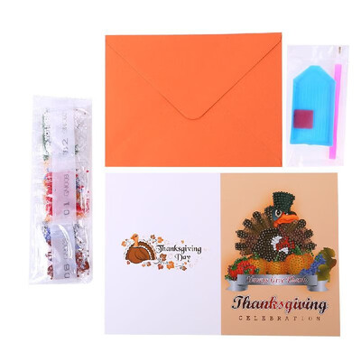 

5D Diamond Painting Christmas Cards Diamond Embroidery Birthday Paper DIY Greeting Postcards Cartoon Craft Kids Gift