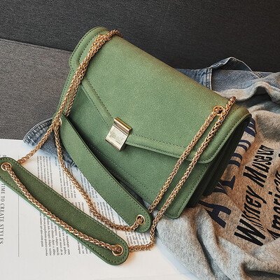 

Spring&summer new small bag female 2019 new wave Korean version of the wild Messenger shoulder lock buckle Scrub fashion small square bag