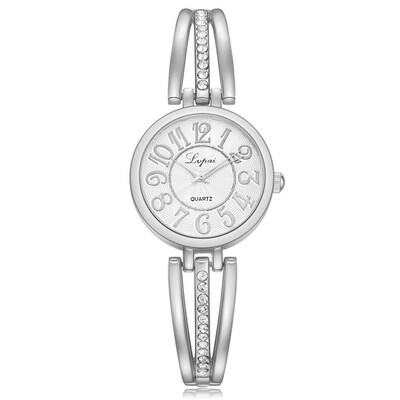 

Trend Fashion Brand Quartz Epoxy Alloy Digital Mirror Womens Bracelet Watch