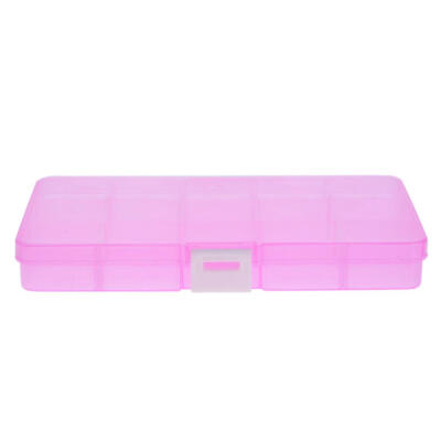 

Plastic Clear Rings Earrings Storage Box Detachable Organizer Jewelry Case