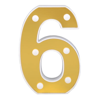 

LED Marquee Sign Numbers Lamp Indoor Wall Hanging Night Light Home Decor