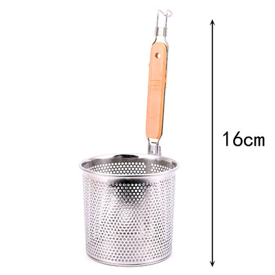 

jlfhyg Stainless Steel Mesh Noodle Strainer Basket Pasta Sieve Colander Skimmer