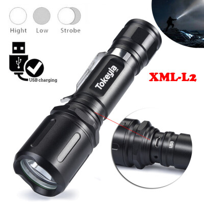 

Saidsome Portable XML-L2 Outdoor USB LED Flashlight Torch Bright 18650 Light Lamp flashlight lamp