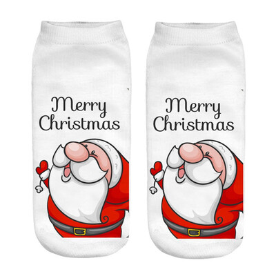 

Gobestart Womens 3D Cartoon Funny Christmas Crazy Cute Amazing Novelty Print Ankle Socks