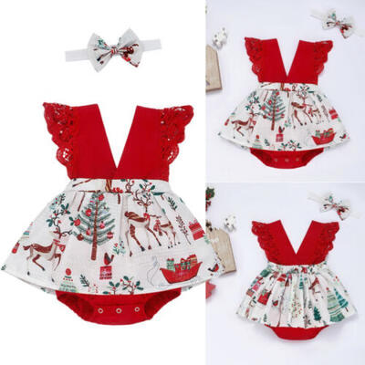 

UK Infant Toddler Baby Girl Tutu Romper Jumpsuit Bodysuit Sunsuit Outfit Clothes