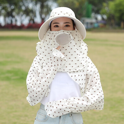 

Summer big along the sun hat woman outdoor sun protection face hat hundred set up UV bike outing sun hat