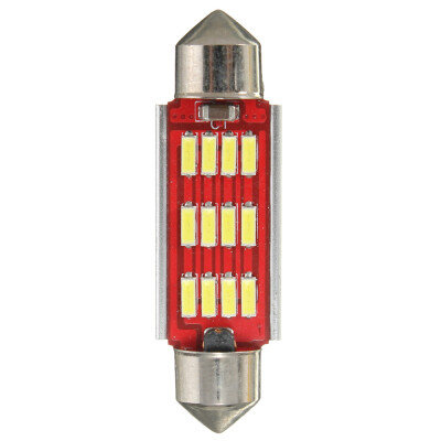 

White Festoon Canbus Error Free Interior Light Bulb 36 39 42mm 12SMD 4014 LED