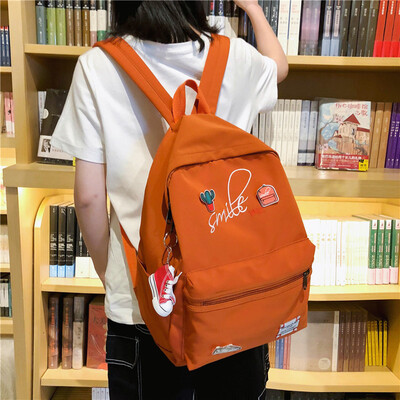 

In s school bag girl Korean version high school junior high school students feel two shoulder pack tide leisure 100 tide brand bac