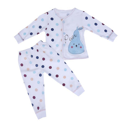 

2pcsSet Infant Baby Dot Pattern Soft Sleepwear Homewear TopPants
