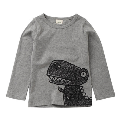 

Autumn T-Shirts Baby Boys Long Sleeve T-Shirts Kids Cartoon Printed Tops Tees Casual Blouse