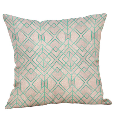

〖Follure〗Geometric Printed Cotton Linen Throw Pillow Cases Sofa Cushion Cover Home Decor