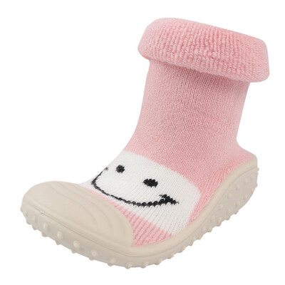 

Baby Infant Toddler Girls Boys Cartoon Smile Winter Warm Prewalker Socks Shoes