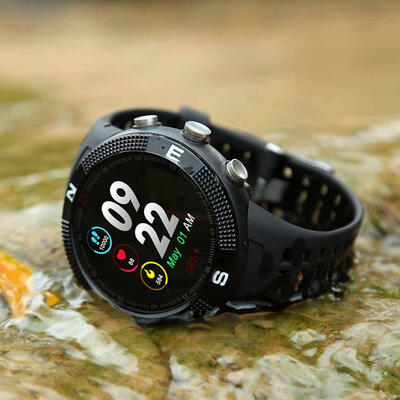 

F18 3D GPS Sports Smartwatch IP68 Waterproof Heart Rate Monitor Smartwatch