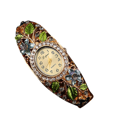 

LVPAI Splendid Luxury Watches Women Ladies Fashion Daisies Flower Rose Gold Bracelet Wrist Watch Female Girl Quartz Clock 533