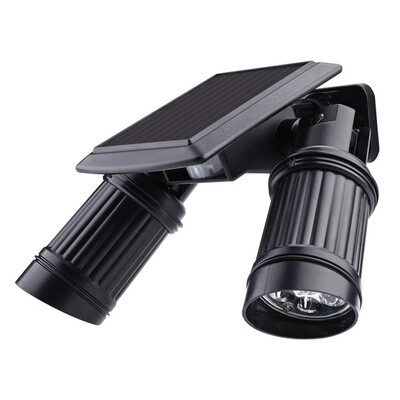 

Security Rotatable LED Solar Light Dual Head PIR Motion Sensor Garden Yard Wall Spotlight