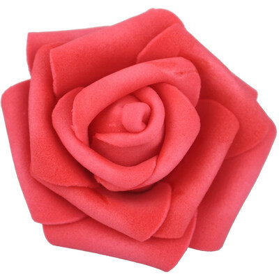 

DIY Real Touch 3D Artificial Foam Rose Head Without Stem for Wedding Party Home Decoration 50pcs Light Green