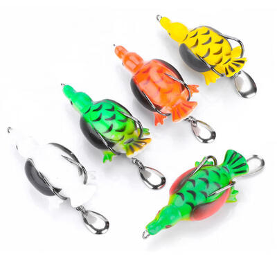 

Greensen 5PcsBox Colorful Soft Simulating Duck Shape Lure Hook Fishing Bait for Catching Fishes