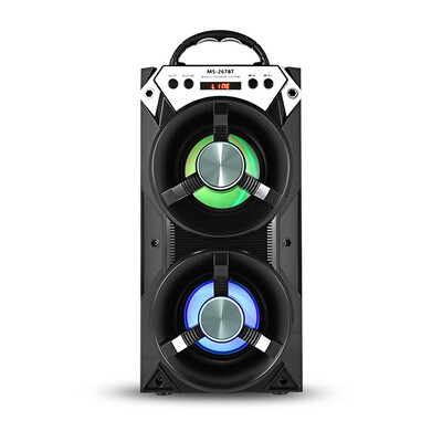 

MS - 267BT Bluetooth Speaker with LED Light Portable Wireless Player