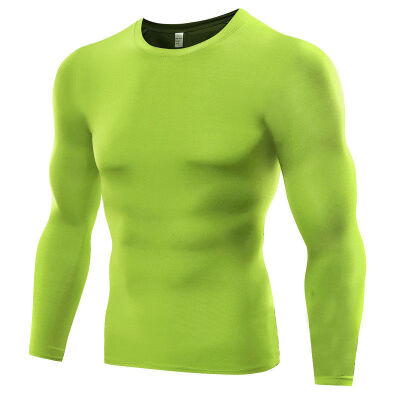 

Men Compression Long Sleeves T-shirt Running Tee Gym Fitness Tops Workout Tights