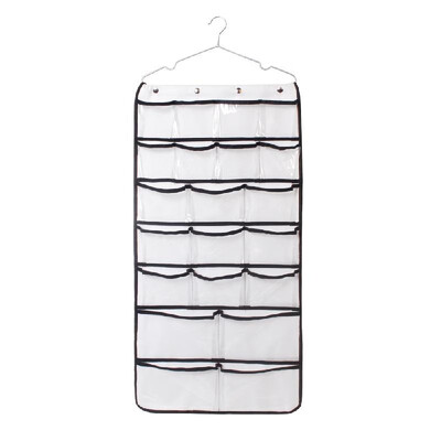 

Dual-Sided Hanging Closet Organizer 42 Pockets Jewelry Organizer Storage Bag with Hanger