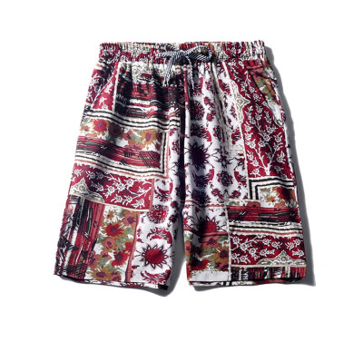 

Tailored Mens Linen Shorts Sports Work Casual Printed Beach Shorts Pants Trousers