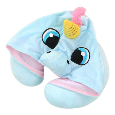 

Cartoon Unicorn U Shaped Neck Neck Neck Neck Pillow Crystal Super Soft Multi-Functional Plush Toy Pk