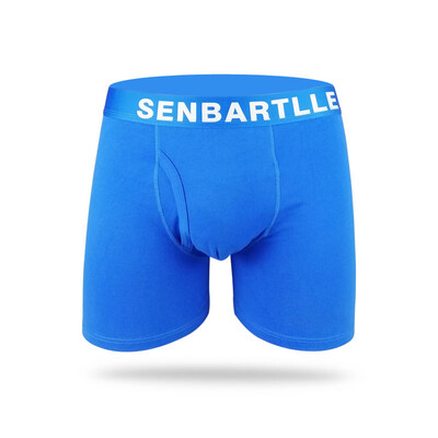

Men Underwear Boxer Briefs Trunks Mid Waist Bulge Pouch Solid Color Sport Shorts