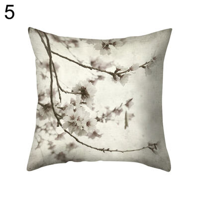 

Retro Flower Plant Throw Pillow Protector Case Cushion Cover Bedding Articles
