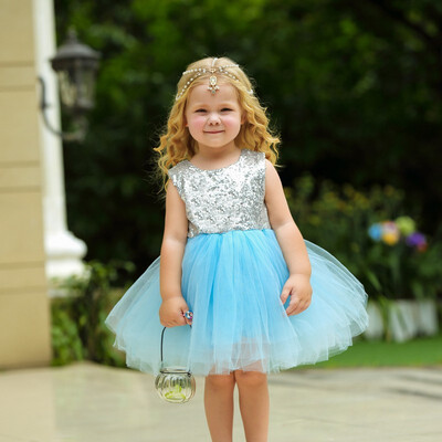 

AISHAGONGZHU Girls princess dress mini dress skirt childrens clothing 14644
