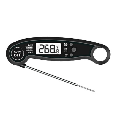 

Waterproof Digital Instant Read Meat Thermometer Over Temperature Alarm with 44〃 Folding Foldable Probe Calibration Function for