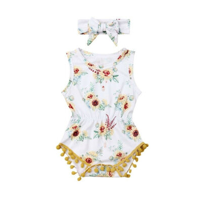 

Newborn Kid Baby Girl Floral Romper Jumpsuit Bodysuit Clothes Outfit Playsuit