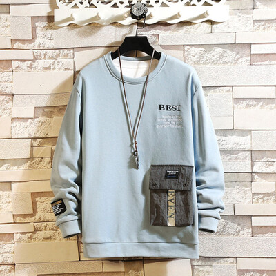 

Toponeto Mens New Fashion Autumn Winter T-shirts Long Sleeved Solid Color Tops