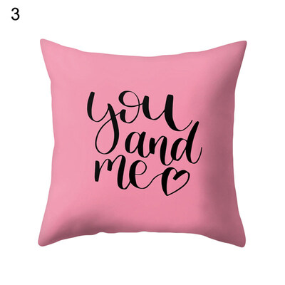 

Love Heart Happy Romantic Pillow Case Cushion Cover Sofa Bed Car Office Decor
