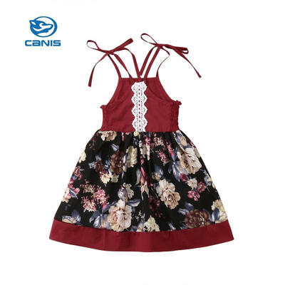 

Christmas Princess Toddler Kid Baby Girls Tutu Strap Dress Party Princess Floral Sundress Clothes
