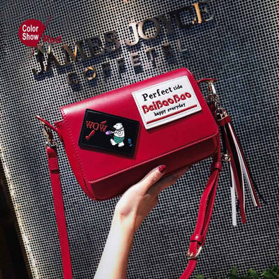 

Beibaobao New 2019 Flower Pu Leather Women Fashion Embroidery Shoulder Bag Female Lady Crossbody Flap Design Bags