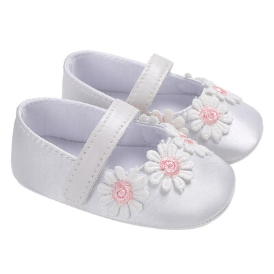 

Baby Infant Kids Girl Flowers Soft Sole Crib Toddler Newborn Shoes