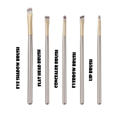 

Gobestart 5PCS Makeup Brush Set Eye Shadow Brush Cosmetics Blending Brush Tool