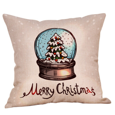 

Siaonvr Christmas Throw Pillow Cover Pillowcases Decorative Sofa Cushion Cover