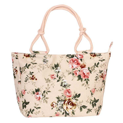 

Fashion Women Leopard Floral Printed Zipper Closure Handbag Tote Shoulder Bag